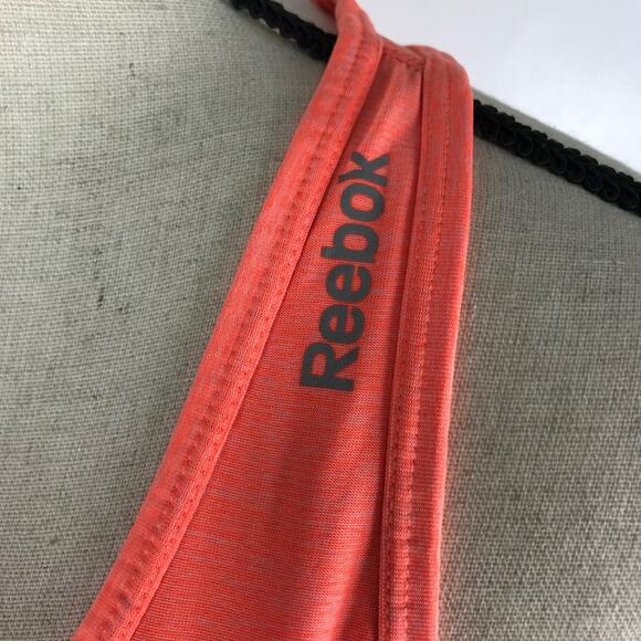 Reebok Dynamic Racerback Tank Top Fitted Performance Pink Coral Womens Sz Small - Picture 5 of 8